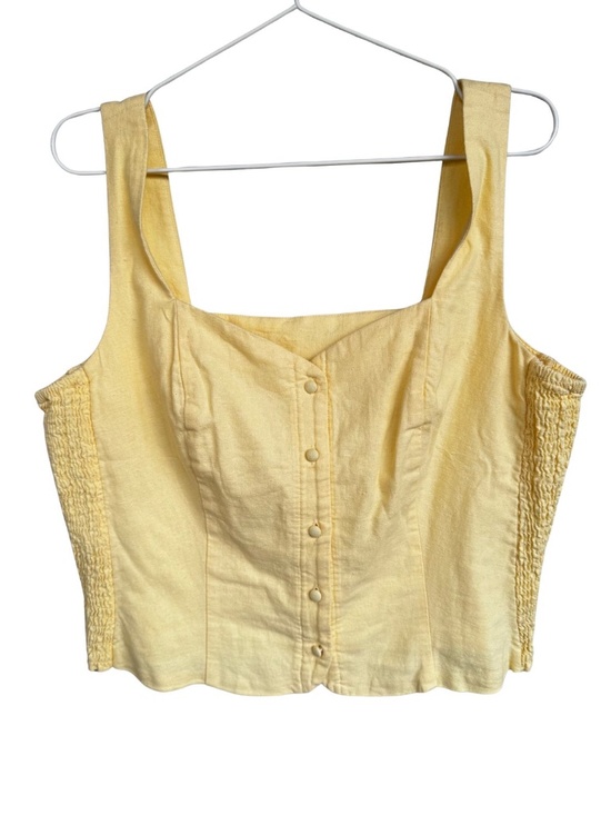 Old Navy Tops - Button Front Linen Blend Summer Top